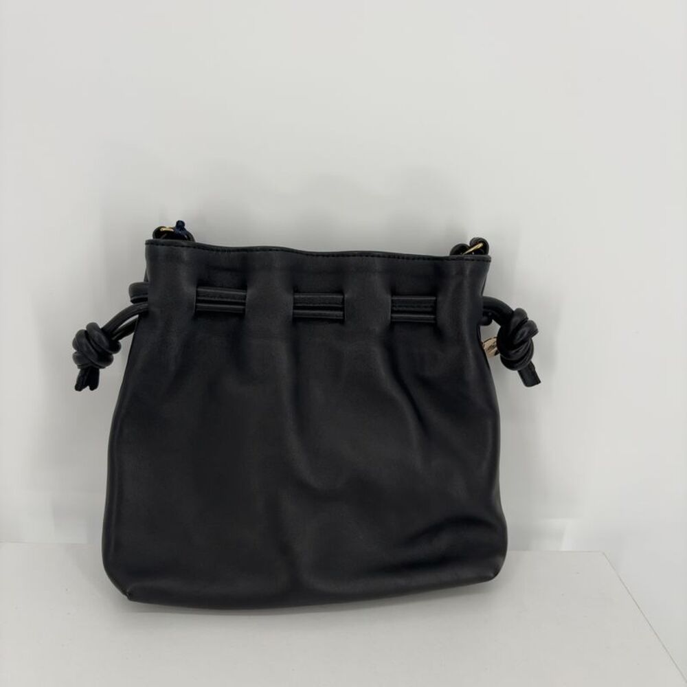 Clare V. Clare V Black Leather Drawstring Bag NWT